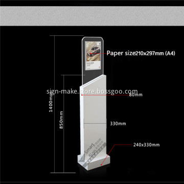 Freestanding Showroom Catalog Display Stand